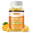 Magnézium Glicinate Gumies 1000mg - Cukor mentes Magnézium Kálium kiegészítés D-vitaminnal, B6, CoQ10 a nyugodt hangulat és alvászavar támogatására - 60 Orange Gumies