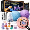 GobiDex Gemstone Dig Kit, Solar System Science Kit gyerekeknek, Excavate 15 Real Gems, STEM Educational Space Toys Planet Collection Kit, Archaeology Geology Science Projects Ajándék a fiúknak és lányoknak 6 +