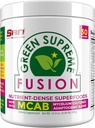 SAN Nutrition 's Green Supreme Fusion Blend Antioxidáns: Super Greens Smoothie Mix Spirulina, Chlorella, Adaptogen Gomba, 30 szerváció