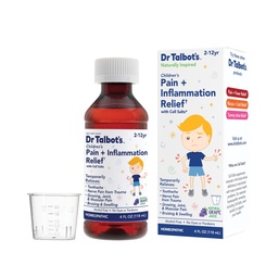 Dr. Talbot fájdalom + Gyulladás-csökkentő folyékony gyógyszer gyermekek számára, beleértve az adagolás kupát, Grape Juice Flavor, 4 Fl Oz (csomagolás május Vary)