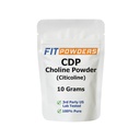 Citicoline Powder, CDP Kolin Powder Pure with Scoop, Non-GMO, Cognitiv Supplement for Memory and Learning (10 gramm)