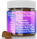 SHIZAM Valerian Root Chamomile Gumies, Támogatás a nyugodt és stresszes gyerekeknek és felnőtteknek, kapszula tinktúra kivonat cseppentő tabletták rágótabletta Tea folyékony Alt, kiegészítés, Valarian Roots Organic Sleep 500mg Herb