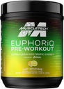 Pre Workout Powder MuscleTech EuphoriQ PreWorkout Smart Pre Workout Powder for Men & Women Koffein Metabolite Fuiled with Paraxantine Yuzu Lemonade (20 Servings)
