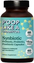 Poop Like a Champion Gut Power Synbiotic (Prebiotic, Probiotic, Postbiotic) - 60 Capsules, Vegan, Non-GMO Digestive Health Supplement, 6,5 milliárd CFU