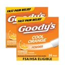 Goody Extra Strength Fejfájás Por, Cool Orange Flavor Oldatos csomagolás, 24 egyedi csomagok (2 csomag)