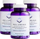 Reluminok L- Glutatione Complex 1650mg - Antioxidáns támogatás Alpha Lipoic Acid, NAC, L- Metionin, E-vitamin, Skin Health Supplement, Made in USA - 90 Vegetáriánus kapszula x 3 palack