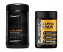 ONNIT Premium Alpha Brain Bundle - Nootropic Brain Supplement (90 Ct) + Black Label Citicoline Mentális Sebesség, Figyelem és Kognitív Support Supplement (80 Ct) - Promotes Focus, Koncentráció & Memória