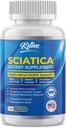 Sciatic nerve Relief: Advanced Support Supplement for Sciatica - Potent Alpha Lipoic Acid & Turmeric & Herbal Relief Ingredients - Made in USA, 120 Capsules (120 db 1-es csomag, ízesítetlen)
