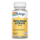 Solaray Kálium Citrate, Egészséges elektrolit egyensúly, Idegesség és izomműködés támogatás, Vegan, 60 VegCaps