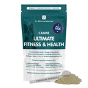 Dr. Bill 's Canine Ultimate Fitness & Health Vitamins kutyáknak: 124; Multivitamin kutyáknak w / Coenzim Q- 10, E-vitamin, D- vitamin, biotin, folsav, hialuronsav kutya vitaminok és kiegészítők: 340g