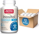 Jarrow Formulas Inositol 750 mg, Diétás kiegészítés, Máj támogatás a celluláris egészség és az általános wellness, 100 Veggie kapszula, akár 100 napos ellátás (Pack OF12)