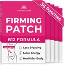 Gyújtó B12 foltok (csomag 36) - 100% Természetes Vitamin foltok Nők, Energy & Body Support, Self- Adhezív átlátszó foltok - Javított képlet