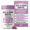 Legendair Milk Pure Inositol Supplement - Myo Inositol és D- Chiro Inositol Capsules - Ideal 40: 1 Ratio - Ovárium & termékenységi támogatás nőknek - 30 napos ellátás