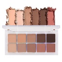 BINGBRUSH 10 színezék Brown Eyeshadow raklap, melegített magas pigmentált Matte Eyeshadow, természetes neutral Eyeshadow Ultimate Smink paletta, vibráló Make Up raklapok Kit