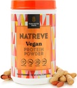 Natreve Vegán fehérje por - 25 g növényi alapú fehérje por probiotikumokkal és Amino Acids - Gluten Free Mogyoróvaj Parfait, 18 Servings