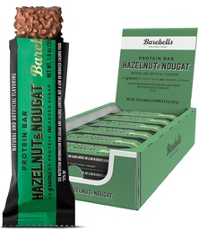 Barebells Protein Bars Hazelnut & Nougat - 12 Count, 1.9oz Bars - Protein Snack 20 g magas fehérje - Csokoládé Protein Bar 1 g Total sugar - On The Go Protein Snack & Breakfast Bars