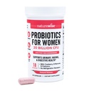 NatureWise Probiotics nőknek + Organic Prebiotics D- Mannose & Cranberry - Vaginal Probiotics for PH Balance, Digestive & Urinary Tract - 18 Strains, 20 milliárd CFU - 60 kapszula [60- napos ellátás]