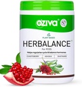OZIVA Plant Based HerBalance for PCOS | PCOS Supplement für Frauen für Hormonal Balance & Besser Menstrual Cycle | PCOS Getränk mit Inositol, Shatavari,Chasteberry, Ashoka Certified Clean & Vegan, 250g