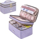 Medicine Storage Bag Pill Palack Organizer hordozható kis Pouch Travel Medication Bottle Organizer for vészhelyzetben Home First Aid Box Kit (lila)