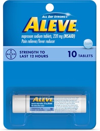 Aleve Pain Reliever / Láz csökkentő tabletta, 220 mg 10 ea (3 db-os csomag)