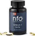 NFO Omega3 Forte Halolaj halzselatinnal - Prémium halalapú omega3- 124; Pure Marine Formula - 124; High EPA & DHA - 124; 60 Capsules