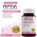 Peptiva Probiotics for Women 's Health - Women' s Probiotic and Digestive Support, 25 milliárd CFU, Multi- Strain Probiotic, Lactobacillus Acidophilus, Bifidobacterium - 60 vegetáriánus kapszula