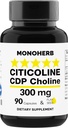 MONOHERB CDP kolin 300 mg kapszula - 90 vegetáriánus kapszula