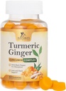 Kurkuma Curcumin kiegészítés gumicukor - 95% kurkuminoidok Turmeric & Ginger, Fekete Bors a legjobb abszorpció, Természet Vegán közös támogatás, Non-GMO, Gluten Free, Tasty Peach Flavor - 60 Gumies