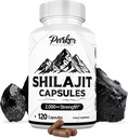 Parker Naturals Pure Himaláyan Shilajit kapszula, 2000 mg Erő Shilajit Resin és Fulvic Acid kiegészítés, Vegan és Gluten- Free Capsules, 120