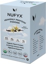 NUFYX ® • Mennyei fehérje ® Por • A világ legjobb 100% Szerves Amerikai Felnőtt Borsó • Vegán • Glutén mentes • Alacsony szénhidrát (krémes vanília, doboz 10 csomag)