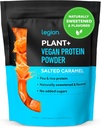 LEGION Plant + Vegán fehérje por, rizs és borsó, növényi alapú fehérje keverék. Glutén mentes, GMO mentes, természetesen édesített és ízesített, 20 szerva, 2 LBS (Sózott karamell)
