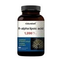 NatureBell R- Alpha Lipoic Acid, 1,200mg, 90 Veggie Capsicum 124; Pure Stabilized R- ALA only draft 124; High Absorption & Antioxidant Supportion