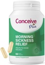 CONCEIVE PLUS Morning Betegség- Tiszta száraz gyömbér por - Mentés a hányinger, motion & gyomor diszkomfort terhesség alatt - Essential for Várandós anyukák - Non-GMO - 60 Vegán kapszula