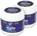 Blue Goo Pain Relieving Gel - a Back, Neck, izom és ízületi fájdalom, Fast- Action Cooling and Soothing Relief 100% Tiszta Emu olaj, 4 oz (2 csomag)