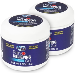 Blue Goo Pain Relieving Gel - a Back, Neck, izom és ízületi fájdalom, Fast- Action Cooling and Soothing Relief 100% Tiszta Emu olaj, 4 oz (2 csomag)