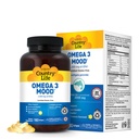 Country Life Omega 3 Fischöl-Ergänzung - High Concentration EPA und DHA Omega 3 Fettsäuren - 2000 mg Fischöl für Emotionale Gesundheit, Mood-Support, und kein Fisch Geschmack - Natürliche Zitronen Geschmack