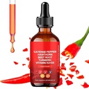 Aeluro Cayenne Drops, Aeluro Cayenne Pepper Extract, 60ml Cayenne Pepper Drops, Cayenne Pepper Liquid Drops Metabolizmus Boost
