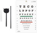 Eye Chart Snellen Eye Chart Wall ChartSnellen 10 láb Charts for Eye Exams Eye with Fixing Sticker 9 X 14 hüvelyk with Eye ockluder and Pointer 4 Fixation Patches