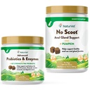 NaturVet Advanced probioticals, Healthy Enzimes and PB6 Probiotic Supplement for Your Dogs Gyomor, 120 Soft Chews & No Scoot for Dogs - 120 Soft Chews - Támogatja az egészséges Anal Gland & Bowel funkció