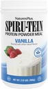NaturesPlus SPIRU- TEIN, Vanilla - 2,12 font, 3-as csomag - Spirulina fehérje por - Vitaminok és ásványi energia - vegetáriánus, glutén mentes - 96 összes szerva