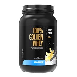 Maxler 100% Golden Whey Protein - 24 g fehérje per serving - Premium Whey Protein Powder for Pre Post Workout - Fast- Absorbing Whey Koncentrátum Izolát Hidrolizátum Keverék - Francia Vanilla Protein 2lb