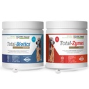 NWC Naturals Twin Pack - Probiotikumok és emésztési enzimek kutyák és macskák egy Total- Zymes és egy Total- Biotics 8- Ounce