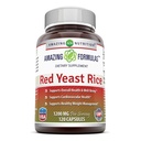 Amazing Formulas Red Yeast Rice 1200mg Per Serving Capving Supplementary
