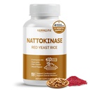 NATTOKINASE 11- in1 formula - Red Yeast Rice Coenzim Q- 10 Quercetin, Milk Thistle, Resveratrol - Non-GMO, Gluten- Free, Soy- Free