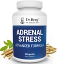 Dr. Berg Adrenal Stress Advanced Formula - Adrenal Supplements for Stress, Mood and Energy Support - Adrenal Supplements - Cortisol Manager with Ashwagandha - 90 kapszula