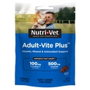 Nutrit- Vet Adult- Vite Plus Dog Multivitamin Soft Chews, Napi kutya kiegészítés Vitaminok Ásványok és antioxidánsok, Támogatja a bőr, Immunrendszeri, Ízesített, Gut Health, Ízletes csirke Flavor, 70 gróf
