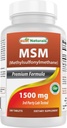 Legjobb természetes MSM 1500 mg 180 tabletta