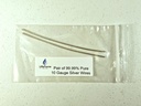 Pure Silver Generator Wires - 9999 Silver Electrodes - Pre- Cut 6- Inch 10 Gauge Wires - Fits LifeForce Generators