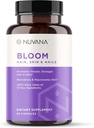 Bloom Biotin 5000mcg B7 egészséges haj növekedés, támogatja a hajhullás, Gyönyörű bőr és erős körmök hialuronsav, Collagen, folát, E-vitamin, A, B6 a 124; Készült az USA