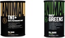 Állati TNT + Test Booster, Prosztata & Stressz támogatás Greens Chlorophyll, Spectra, Prebiotic, Probiotic for Gut & Immune Health, 30 Count